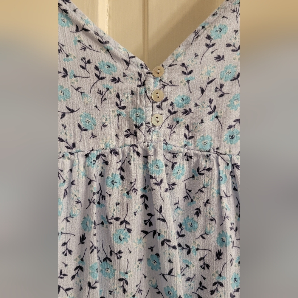 Wild Fable Blue Floral Spaghetti Strap Dress. PERFECT FOR SUMMER SIZE S - Picture 3 of 4